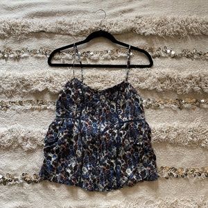American Eagle Patterned Button Tank
